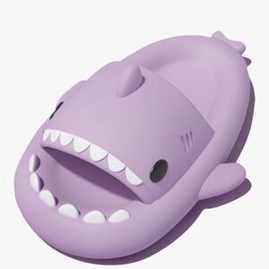 Purple Shark comfy slippers